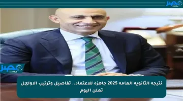 نتيجة الثانوية العامة 2025 جاهزة للاعتماد.. تفاصيل وترتيب الأوائل تعلن اليوم